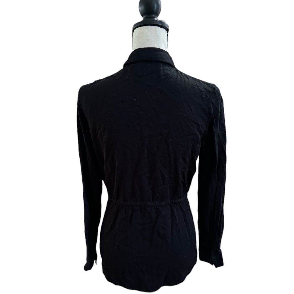 Crochet Net Front Button Down Top - image 2